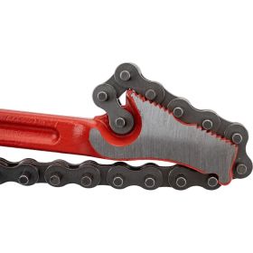 Односторонний цепной ключ с двойными губками REKON 4" 027004 (артикул 15603902) – фото 4