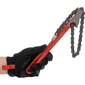 Односторонний цепной ключ с двойными губками REKON 4" 027004 (артикул 15603902) – фото 2
