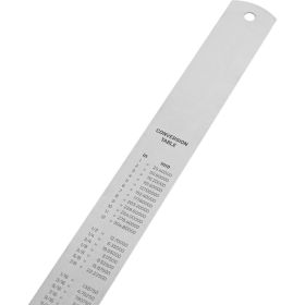 Стальная линейка DELI dl8050y 500 мм, нержавеющая сталь 104499 (артикул 23753391) – фото 2