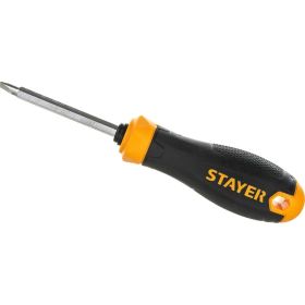 Переставная отвертка STAYER Hercules 2-in-1 80 мм PH2/SL6 2512_z02 (артикул 18364813) – фото 1