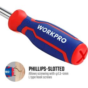 Отвертка 6 в 1 WORKPRO WP221046 (артикул 23306613) – фото 4
