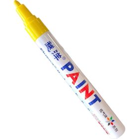 Маркер-краска Flysea по металлу Paint Marker FS-110 с наконечником (2-4 мм), желтый FS-110-yellow (артикул 23032719) – фото 5