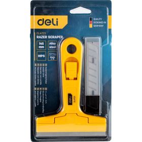 Скребок DELI EDL4723 145 мм + 10 лезвий 98392 (артикул 23397105) – фото 3