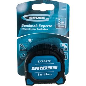 Рулетка GROSS Experte, 3 м x 19 мм, двухкомпонентный корпус, магнит, двухсторонняя разметка, нейлон 32574 (артикул 15978955) – фото 8