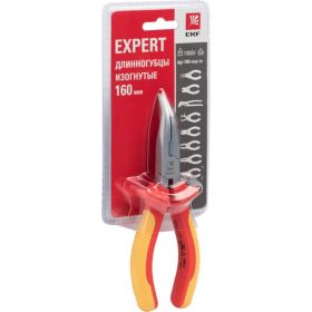 Изогнутые длинногубцы EKF Expert 160 мм 1000В PROxima 8212964 dgi-160-exp-in (артикул 15831890) – фото 3