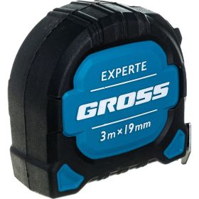 Рулетка GROSS Experte, 3 м x 19 мм, двухкомпонентный корпус, магнит, двухсторонняя разметка, нейлон 32574 (артикул 15978955) – фото 6