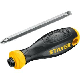 Переставная отвертка STAYER Hercules 2-in-1 80 мм PH2/SL6 2512_z02 (артикул 18364813) – фото 2