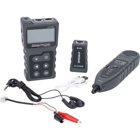 Сетевой тестер кабеля 5Bites UTP/FTP/STP RJ45, TEL RJ11/12, POE, рефлектометр TDR LY-CT010 (артикул 20435260) – фото 1