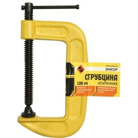 Усиленная струбцина (тип G, 100 мм) Энкор 48402 (артикул 15747598) – фото 2