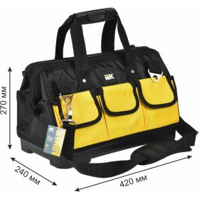 Сумка монтажника IEK bg-03 Arma2l 5 с пластиковым дном A2L5-BG12-03-K02 (артикул 24374499) – фото 2