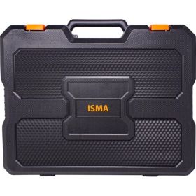 Набор инструментов ISMA 1/4"", 6-гр., 5-13 мм, шарнирно-губцевый, биты, молоток, рулетка, уровень, клеевой пистолет, расходник, 1372 предмета ISMA-513722(50791) (артикул 28600352) – фото 3