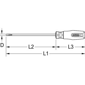 Отвертка KS Tools VDE 1000V 60 мм PH0 117.0522 177.0522 (артикул 20474674) – фото 2
