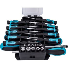 Набор отверток и головок Smartbuy 44 предмета, SL, PH, TORX, головки, магнит, CR-V SBT-SCN-44P1 (артикул 16775107) – фото 9