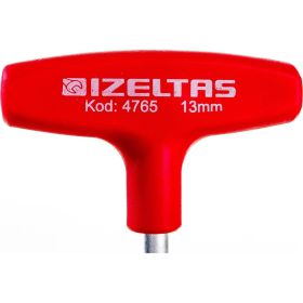 Т-образный торцевой ключ-отвертка IZELTAS 13x135 мм, длина 185 мм 4765190130 (артикул 21018838) – фото 6