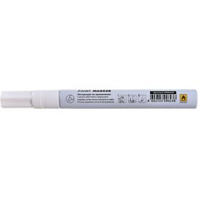 Маркер-краска INFORMAT PAINT PROFESSIONAL 4 мм, белый, круглый, нитро-основа KRR04W (артикул 17934901) – фото 5