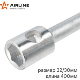 Баллонный торцевой кованый ключ Airline 32x30x400 мм, с воротком ATAB013 (артикул 23461563) – фото 4