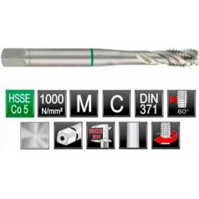 Машинный метчик Ruko М 4 Шаг 0.7 мм HSSE-Co5 234040E (артикул 16525942) – фото 2