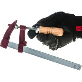 Струбцина с деревянной рукоятью Piher MM 20х7см, 4000N М00005906 (артикул 15614819) – фото 3