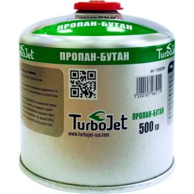 Газовый баллон Turbojet ПРОПАН-БУТАН 500 г, резьба 7/16 TJ800PB (артикул 18809544) – фото 1
