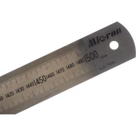 Измерительная металлическая линейка 1500х38х1.5 Micron МИ 123065 (артикул 15927967) – фото 3