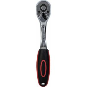 Ключ-трещотка DELI dl2324 1/4"" 150 мм, двухкомпонентная рукоять, 72 зуба, шестерня Cr-Mo, быстросъемная 104465 (артикул 23753115) – фото 2