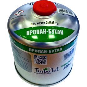 Газовый баллон Turbojet ПРОПАН-БУТАН 500 г, резьба 7/16 TJ800PB (артикул 18809544) – фото 6