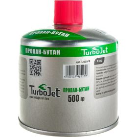 Газовый баллон Turbojet ПРОПАН-БУТАН 500 г, резьба 7/16 TJ800PB (артикул 18809544) – фото 2