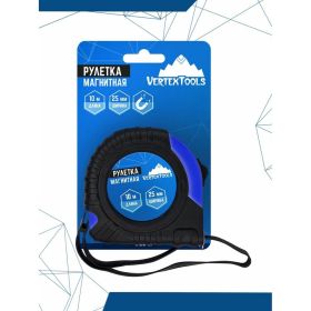 Рулетка vertextools магнитная 10х25 мм 3120-10 (артикул 20360512) – фото 2