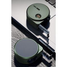 Рулетка DELI home series green ht8316l 3мх16мм, эксклюзивный дизайн, корпус из софттач пластика, противоскользящая резиновая вставка, подарочная упаковка 112895 (артикул 26146109) – фото 3