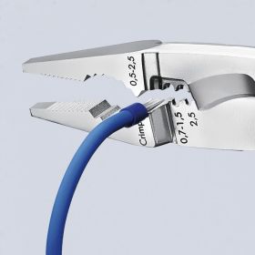 Электромонтажные клещи Knipex VDE, 6-в-1, зачистка: 0.75 - 1.5 + 2.5 мм, L-200 мм, KN-1396200SB (артикул 17751862) – фото 2