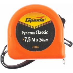 Рулетка 7.5 м х 24 мм Classic SPARTA 31304 (артикул 13946659) – фото 1