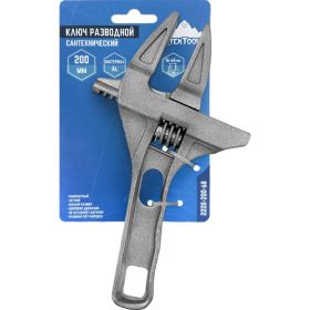 Разводной сантехнический ключ vertextools 200мм, увеличенный диапазон раскрытия, 16-68мм 2220-200-68 (артикул 25667541) – фото 3