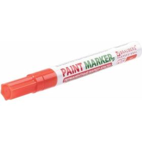Маркер-краска BRAUBERG paint marker лаковый, 4 мм, оранжевый, без ксилола, без запаха 151437 (артикул 16475206) – фото 3