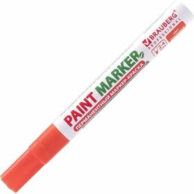 Маркер-краска BRAUBERG paint marker лаковый, 4 мм, оранжевый, без ксилола, без запаха 151437 (артикул 16475206) – фото 13