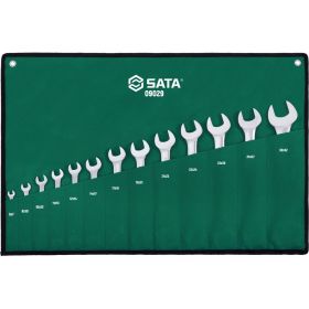 Набор рожковых ключей Sata Metric чехол, 13 предметов 09029 (артикул 25797263) – фото 1