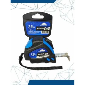 Рулетка vertextools нейлоновая 7,5х25 мм, автостоп 3044-7 (артикул 20360350) – фото 3