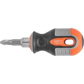 Стержневая двусторонняя отвертка Ombra ROUND GRIP РН2,SL6x38 мм 756238 55773 (артикул 15875195) – фото 6