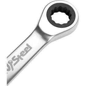 Комбинированный трещоточный укороченный ключ AV Steel 14мм шт AV-315314 (артикул 16050194) – фото 3