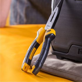 Удлиненные плоскогубцы DELI dl2108z 200 мм, сталь CrV, прорезиненная двухкомпонентная рукоять 110705 (артикул 26146127) – фото 4