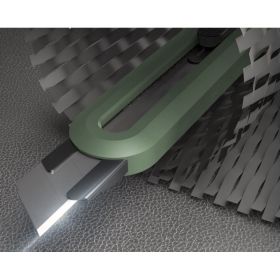 Технический нож DELI home series green ht4018l сегментированное черное лезвие 18 мм, эксклюзивный дизайн, soft touch 112888 (артикул 26146037) – фото 6