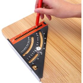 Плотницкий угольник WOODWORK 152 мм, со скользящим упором и удлинителем до 300 мм, алюминиевый PTR-152 (артикул 24037965) – фото 3