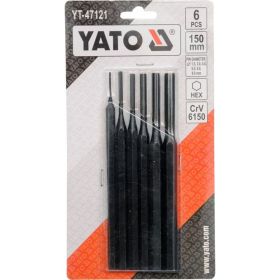 Набор выколоток YATO 1,5-8мм 6 предметов YT-47121 (артикул 16326707) – фото 2