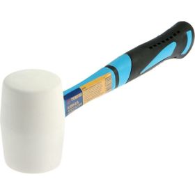Киянка ТУНДРА фибергласовая рукоятка, белая резина, 260 г 881757 (артикул 17829268) – фото 2