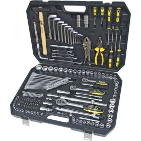 Набор инструмента ЭВРИКА 1/4""&3/8""&1/2"", DR, 6-гранный, 142 предмета ER-80142 (артикул 16107096) – фото 1