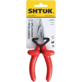 Тонкогубцы SHTOK изогнутые, 160 мм 08215 (артикул 16150091) – фото 6