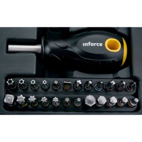 Набор инструментов Inforce 34 предмета 1/2 06-07-23 (артикул 20470780) – фото 3