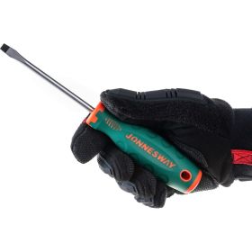 Стержневая шлицевая отвертка Jonnesway D71S6100 ANTI-SLIP GRIP, SL6.5x100 мм 49954 (артикул 15958148) – фото 5