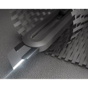 Технический нож DELI home series gray ht4018c сегментированное черное лезвие 18 мм, эксклюзивный дизайн, soft touch 112889 (артикул 26145947) – фото 5