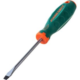 Стержневая шлицевая отвертка Jonnesway D71S6100 ANTI-SLIP GRIP, SL6.5x100 мм 49954 (артикул 15958148) – фото 3
