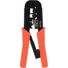 Обжимные клещи VCOM для разъемов RJ45, RJ12, RJ11, 6p6c,8p8c, с фиксатором NT082 (артикул 16170985) – фото 1